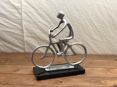 Man on Bicycle Sculpture