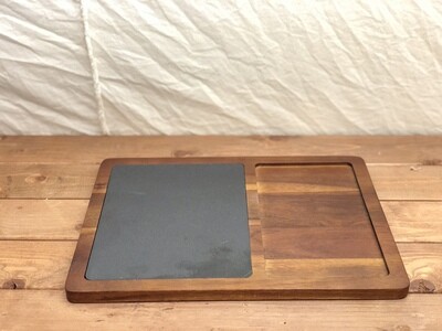 Wood and Slate Serving Board Rectangle