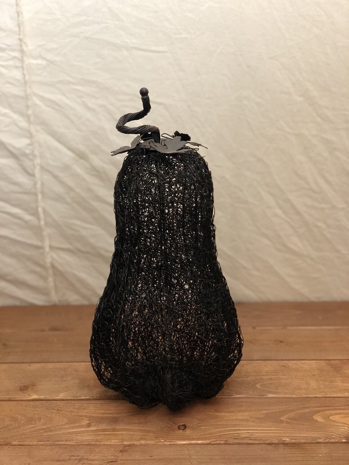 Pumpkin Wire Mesh Bottle 15&quot;T