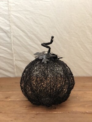 Pumpkin Wire Mesh Round 11"T Pumpkin Wire Mesh Round 11"T