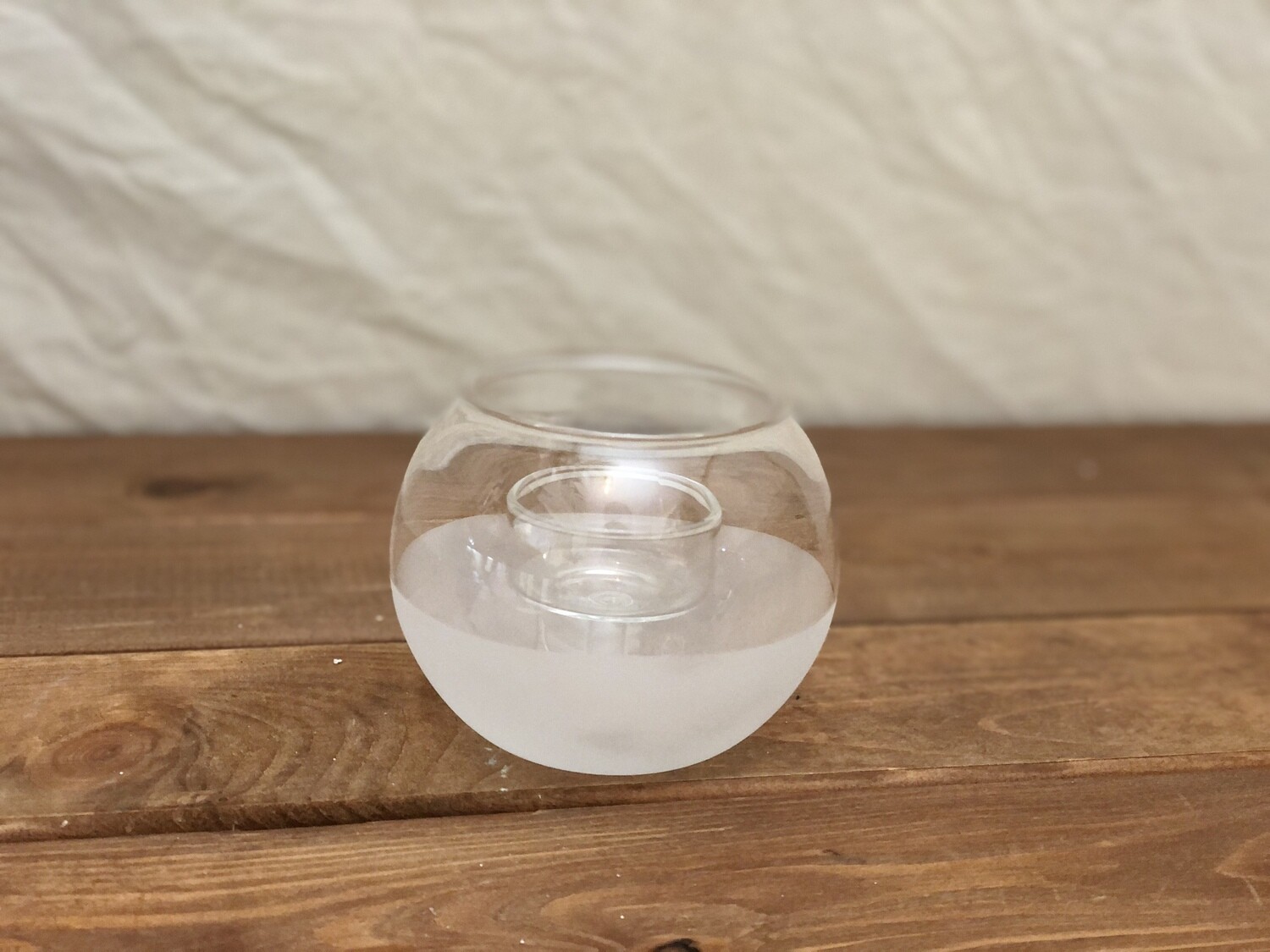 Arla Tealight Frosted Holder Lg