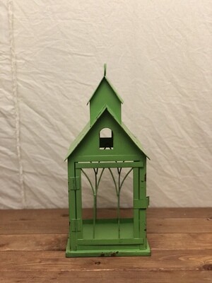Metal Vibrant Wire Panel House Green