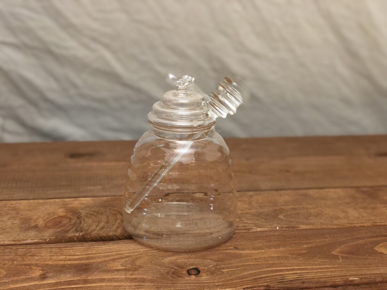 Glass Honey Pot with Drizzer