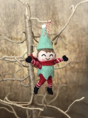 Felt Skating Elf Orn