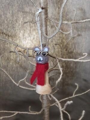 Felt Grey Animal - Mouse