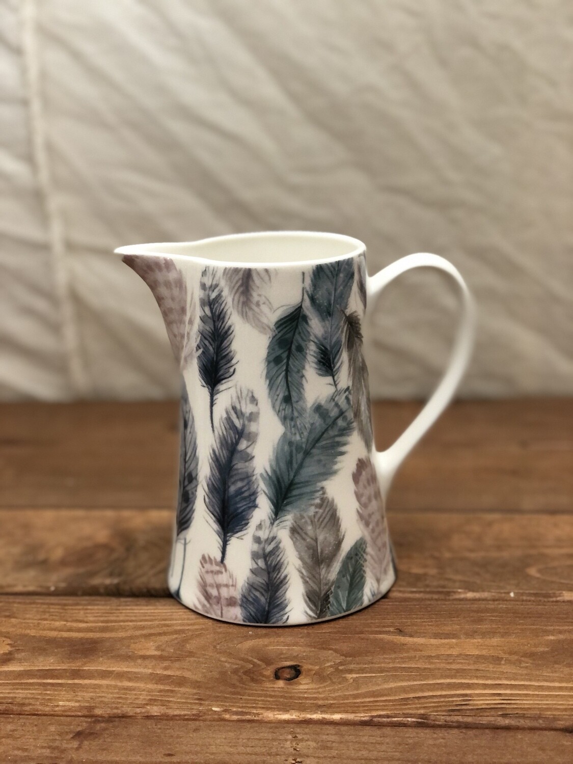 Feathers Cer Jug Feathers Cer Jug
