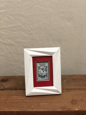 Framed Byrd Antarctic Expedition II Stamp 3.25&quot;L x 4.25&quot;H
