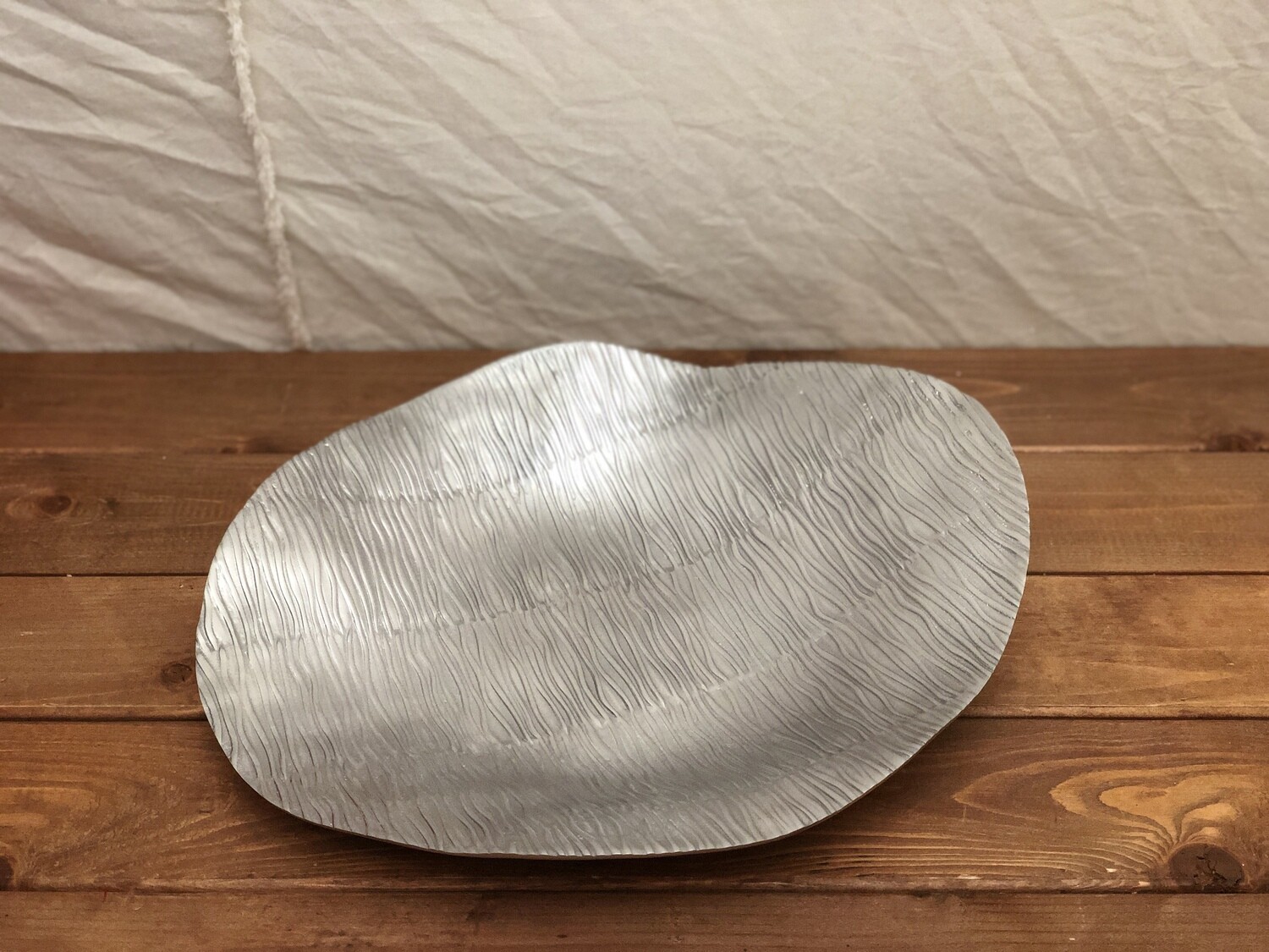 Sierra Modern Ripples Volare Med Bowl - Silver