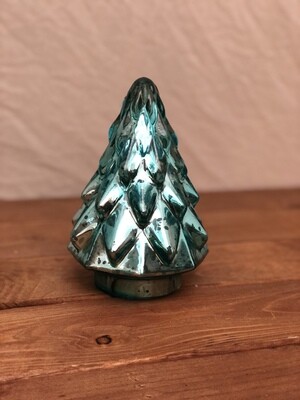 Sm Glass Tree - Aqua Sm Glass Tree - Aqua