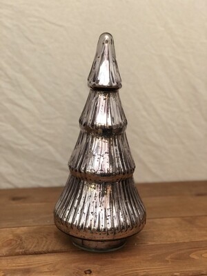 Lg Glass Tree - Pewter Lg Glass Tree - Pewter