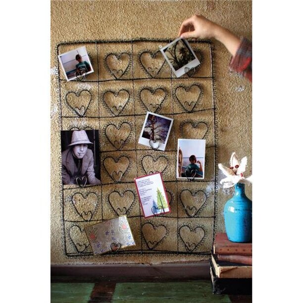 Wire 24 Heart Photo/Card Holder Wire 24 Heart Photo/Card Holder