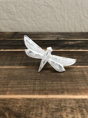 Dragonfly Cabinet Knob - White