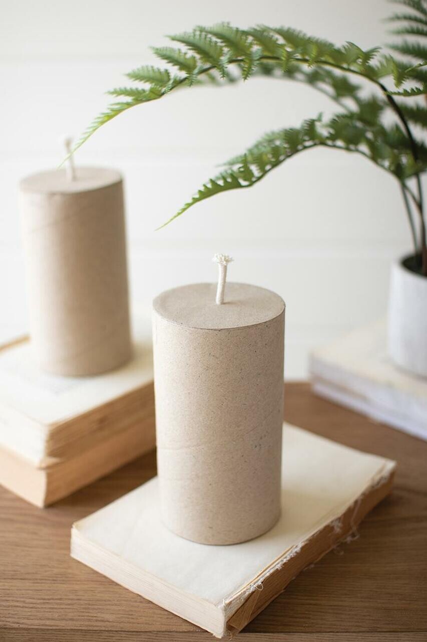 Faux Cardboard Candle Faux Cardboard Candle