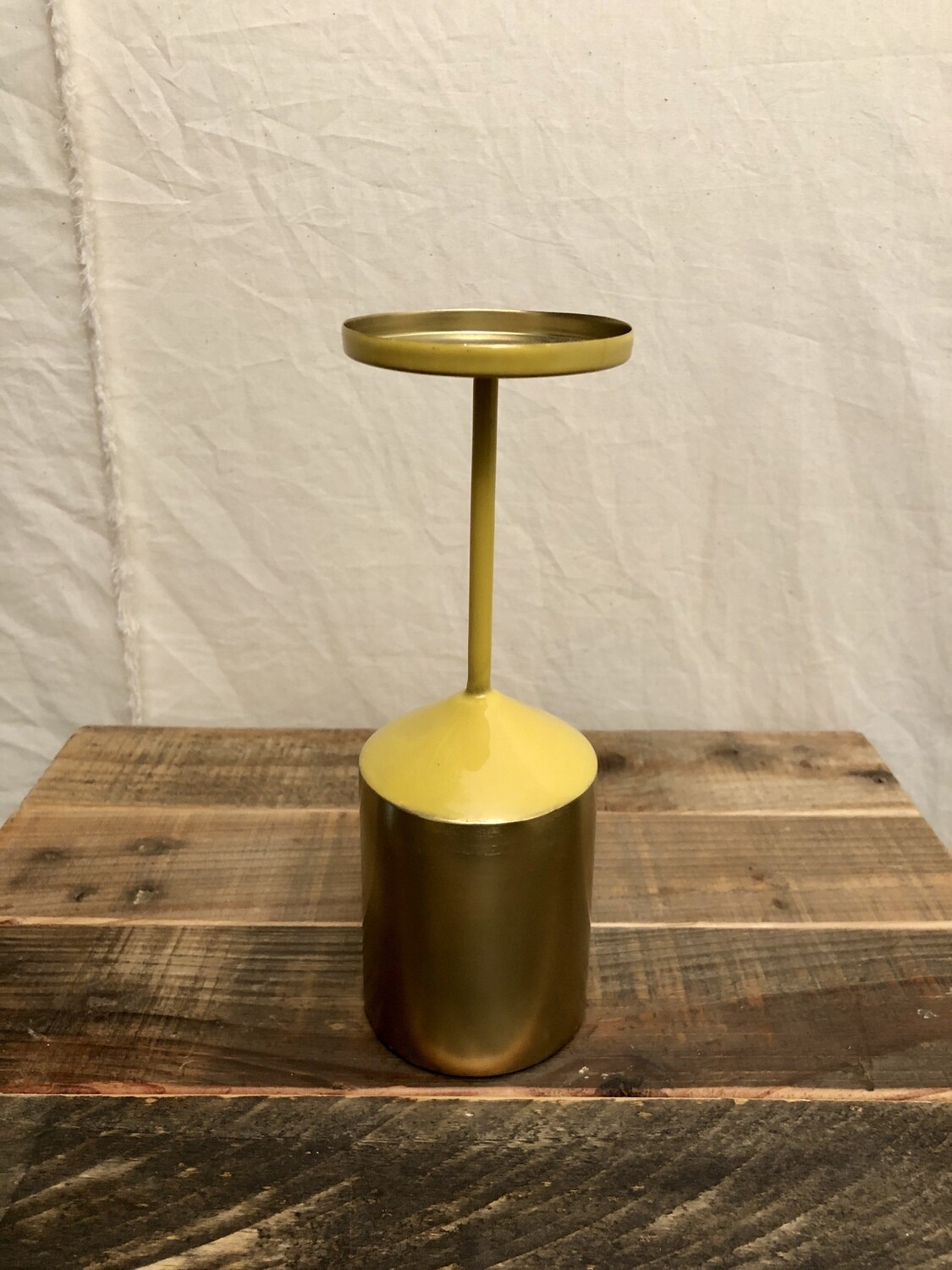 Metal Pillar Candle Holder Sm