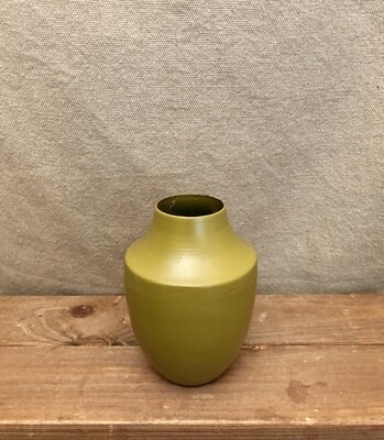 Painted Metal Vase Sm