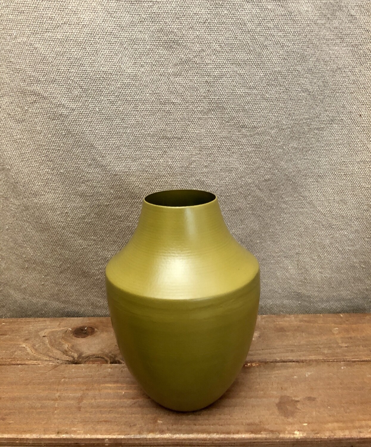 Painted Metal Vase Lg