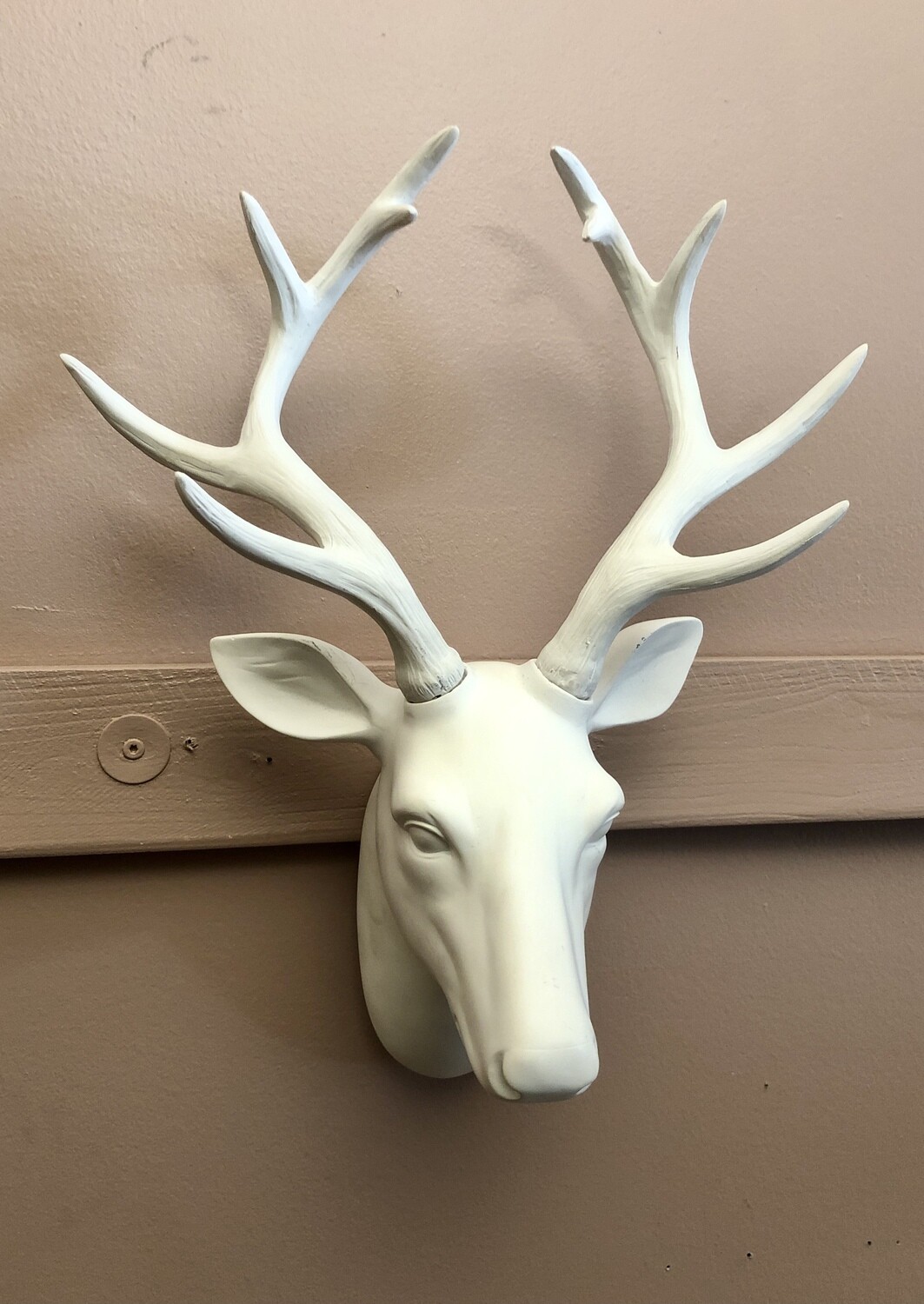 White Resin Deer Head White Resin Deer Head