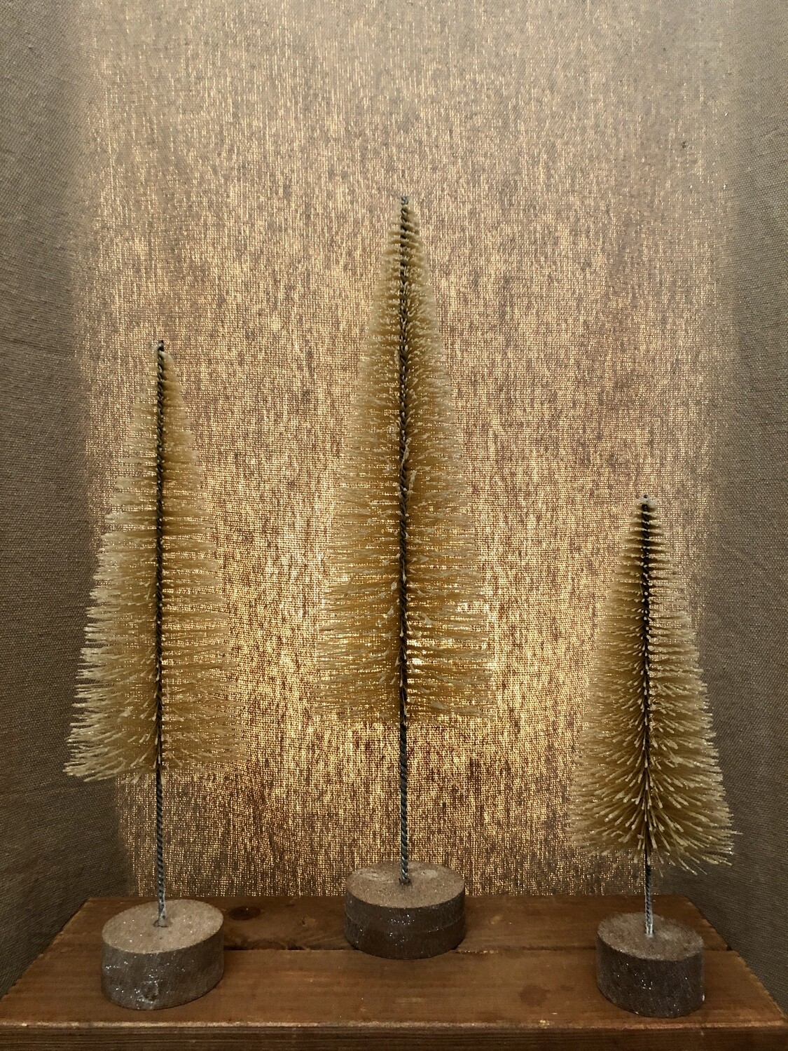 S/3 Neutral Tall Bristle Trees S/3 Neutral Tall Bristle Trees