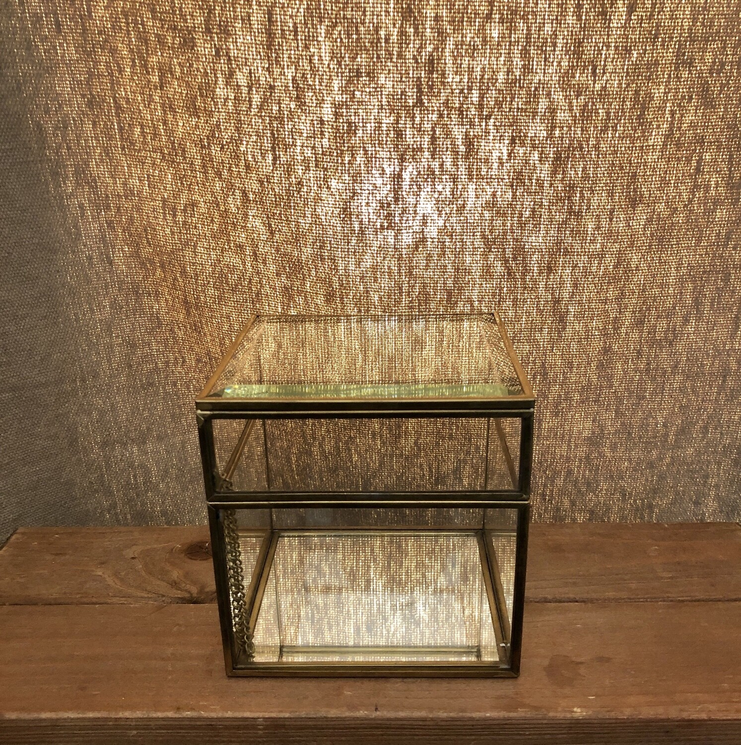 Square Mirror Box Gold Square Mirror Box Gold