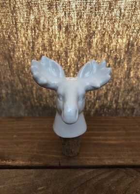 Moose White Ceramic Cork