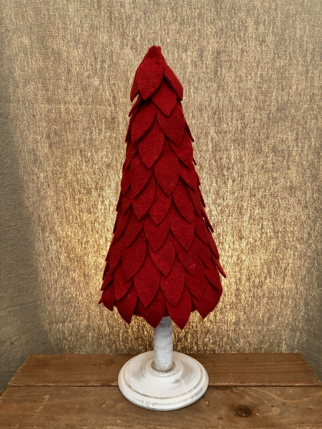Felt Tree Tabletop 15" Red Felt Tree Tabletop 15" Red