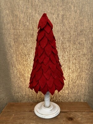 Felt Tree Tabletop 15" Red Felt Tree Tabletop 15" Red