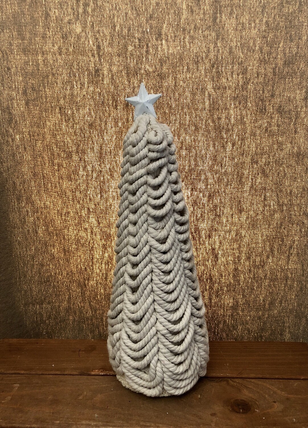 Cream Star Rope Tree 13" Cream Star Rope Tree 13"