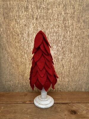 Felt Tree Tabletop 10" Red Felt Tree Tabletop 10" Red