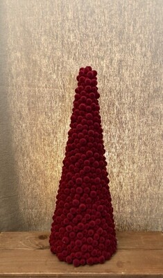 Pompon Cone Topiary 16" Red Pompon Cone Topiary 16" Red