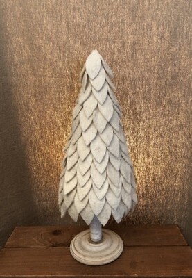 Felt Tree Tabletop 15" Cream Felt Tree Tabletop 15" Cream