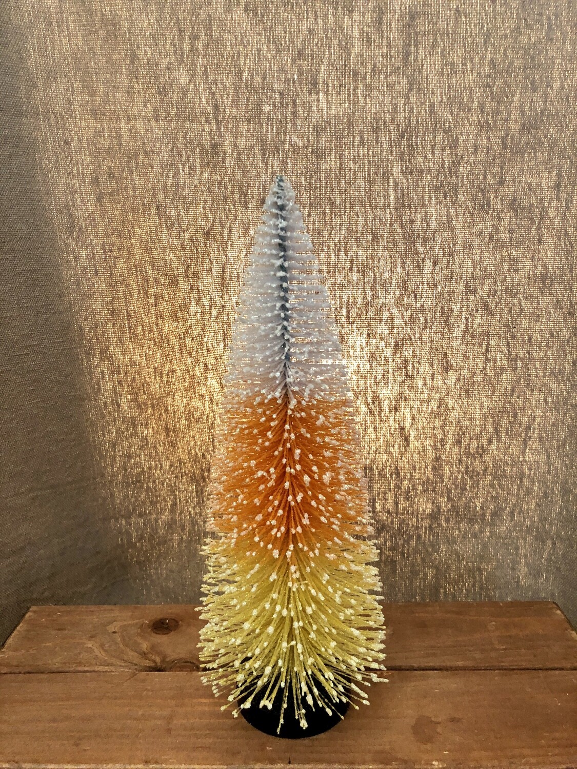 Bottle Brush Tree Candy Corn 12&quot;