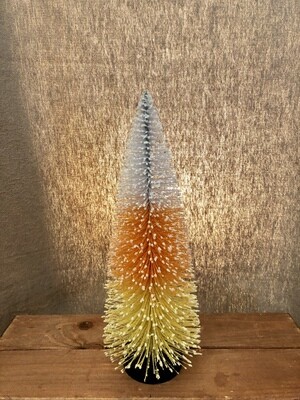 Bottle Brush Tree Candy Corn 12&quot;