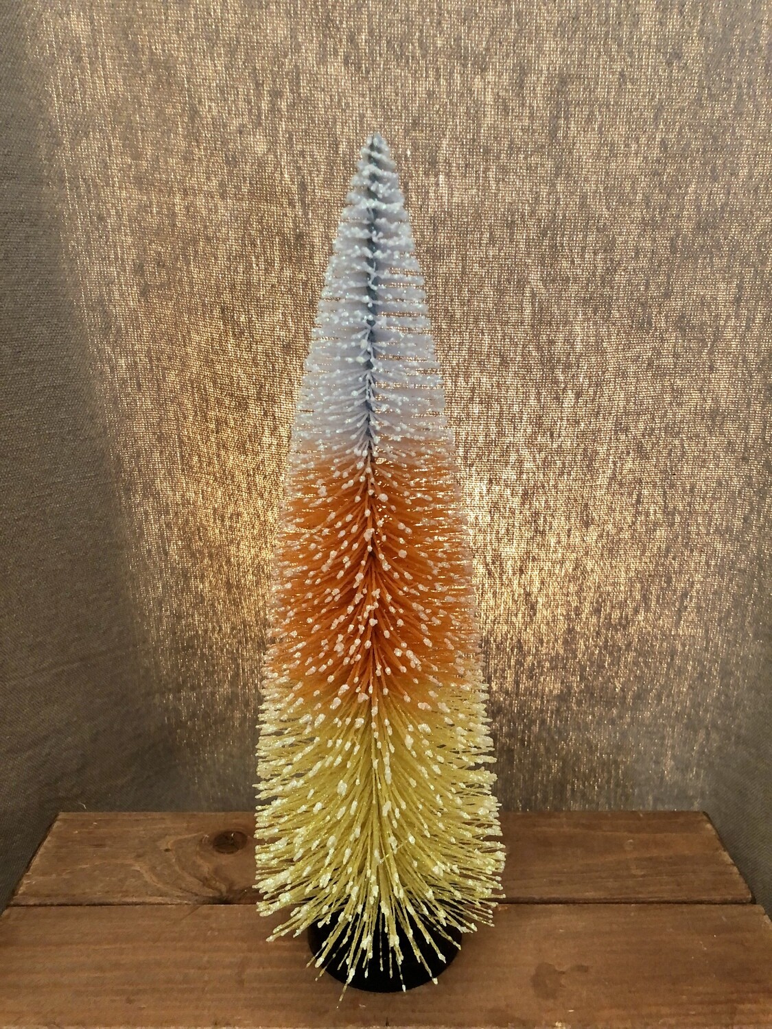 Bottle Brush Tree Candy Corn 15" Bottle Brush Tree Candy Corn 15"