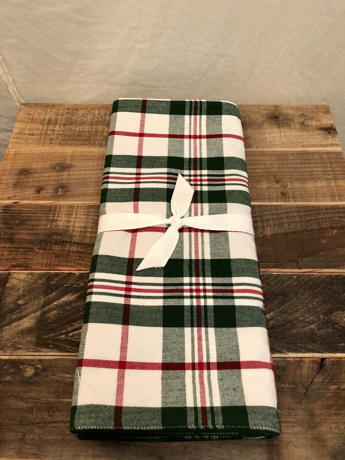 Holiday Plaid Runner - Green