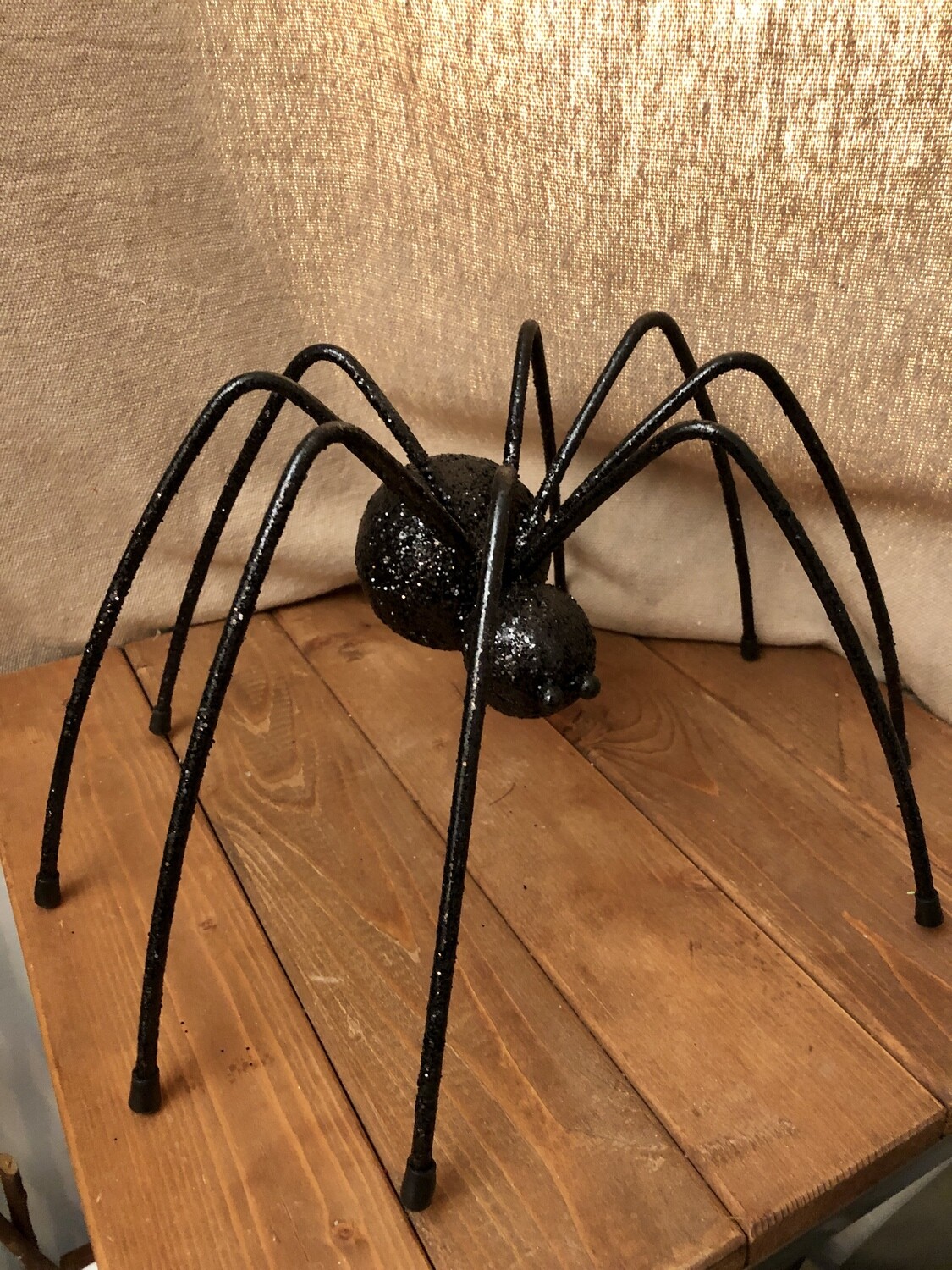 Glittered Fur Spider 6.25" Glittered Fur Spider 6.25"
