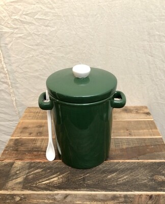 Canister w/Spoon Green