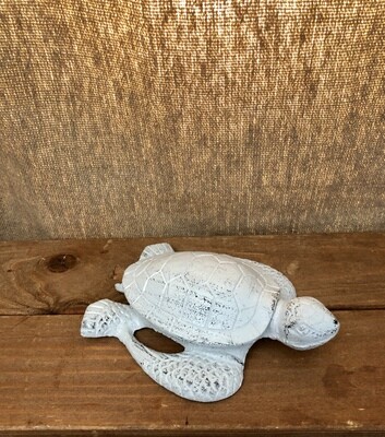 Sea Turtle Hide-a-Key - White