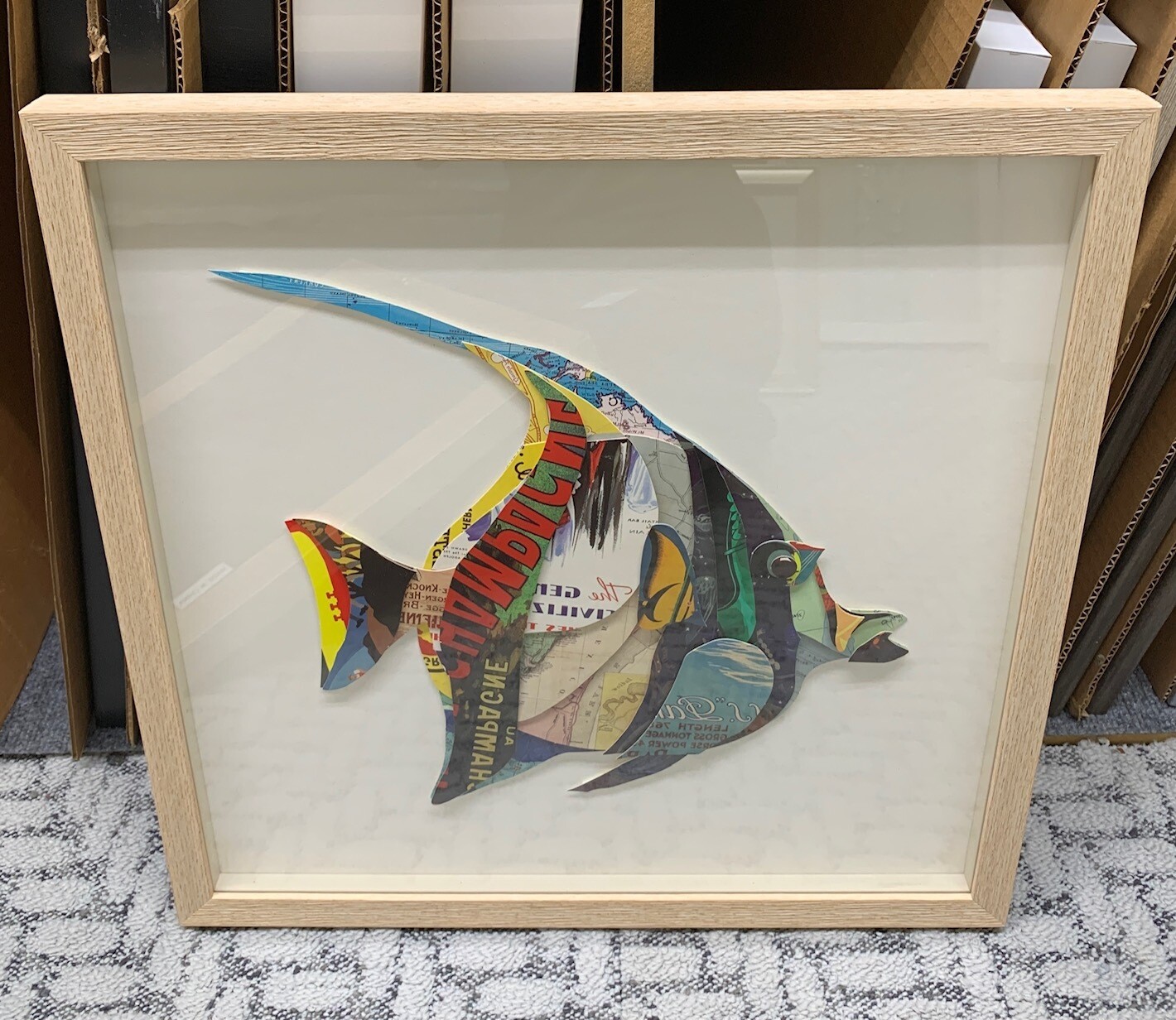 Paper Collage Fish II Paper Collage Fish II