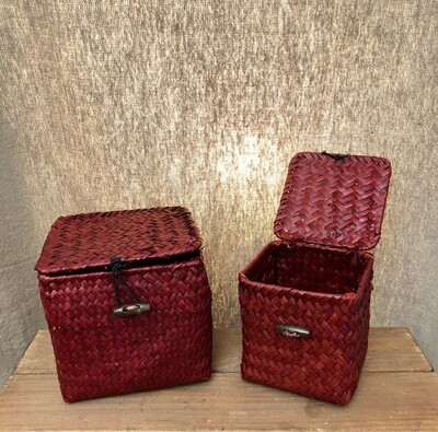 Red Seagrass Boxes M &amp; S