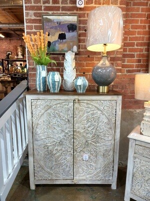 Two Carved Door Sideboard