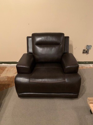 Wilson Leather Motion Recliner - Dk Brown