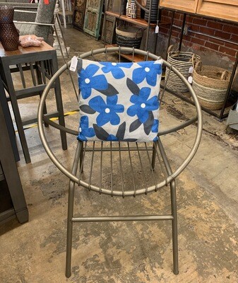 Round Metal Accent Chair