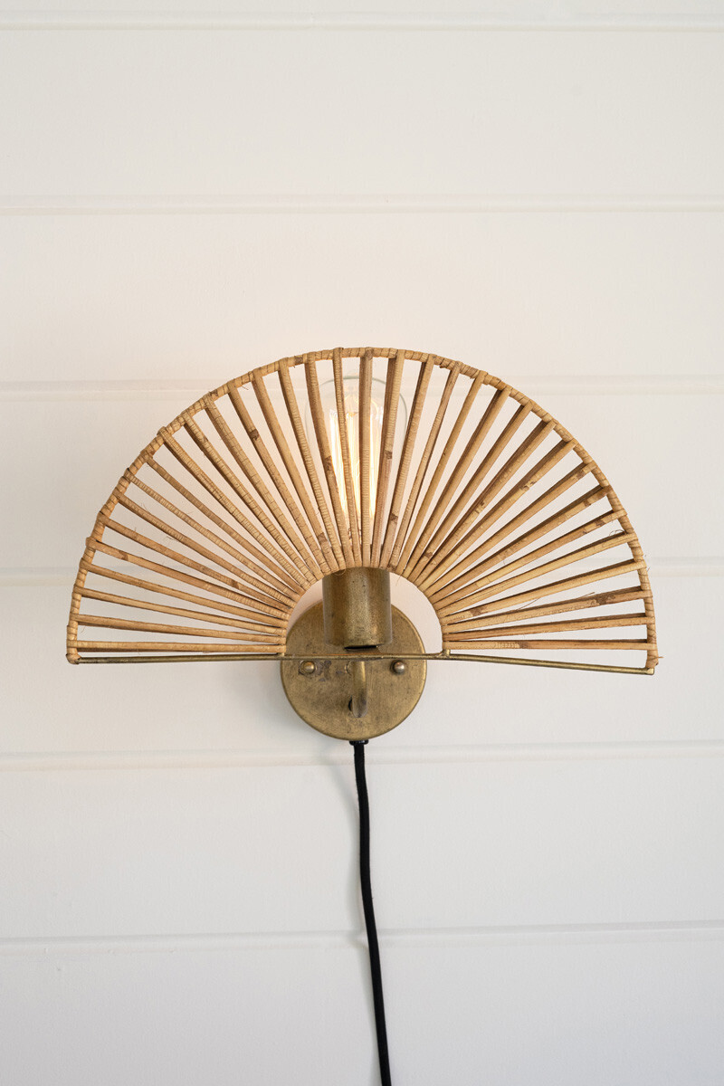 Fan Wall Sconce Lamp