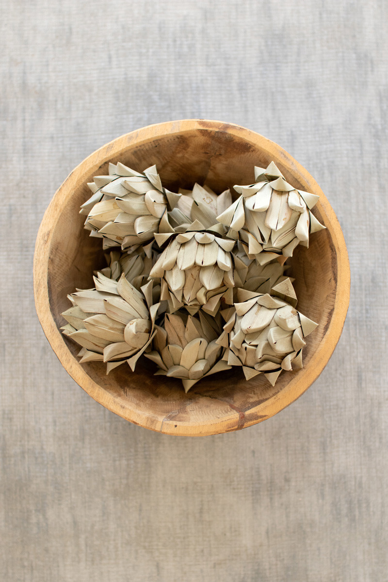 Bag of 9 Faux Artichokes - Natural