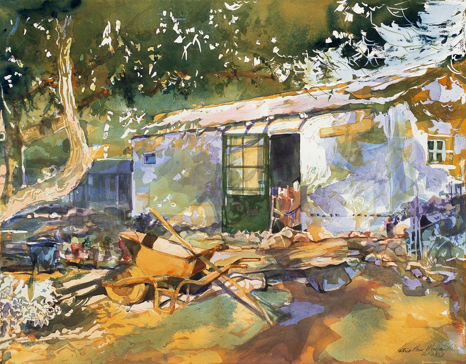 Kathy Morganelli - &quot;Where Desert Shadows Bloom&quot; - 16&quot; x 12.5&quot;