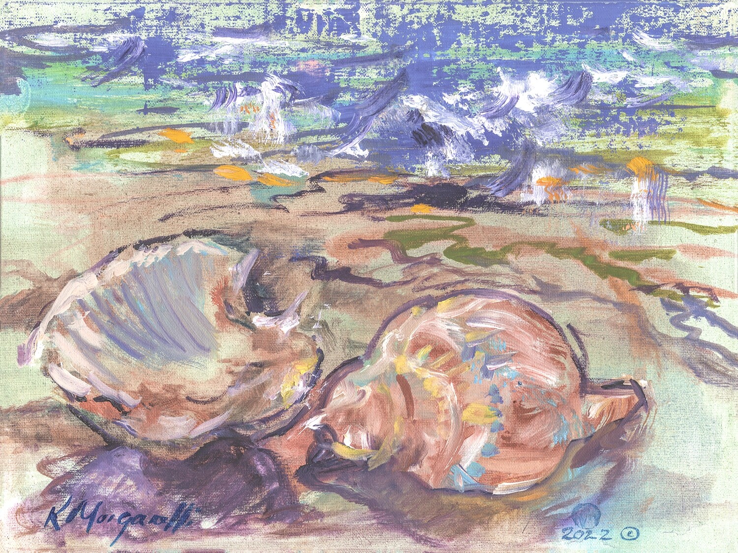 Kathy Morganelli - &quot;Sea Shell&quot; - 12&quot;x 9&quot;T