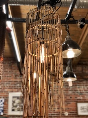 Tall Bamboo Pendant Lamp