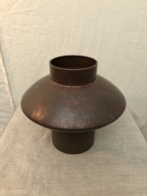 Antique Brass Metal Vase - Sm