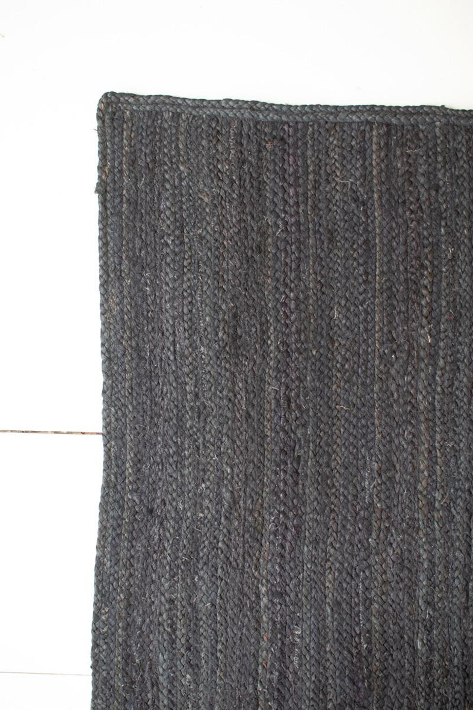 Black Jute Rug 72X48