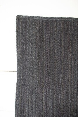 Black Jute Rug 72X48